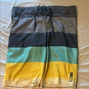Rusty brand swim shorts.